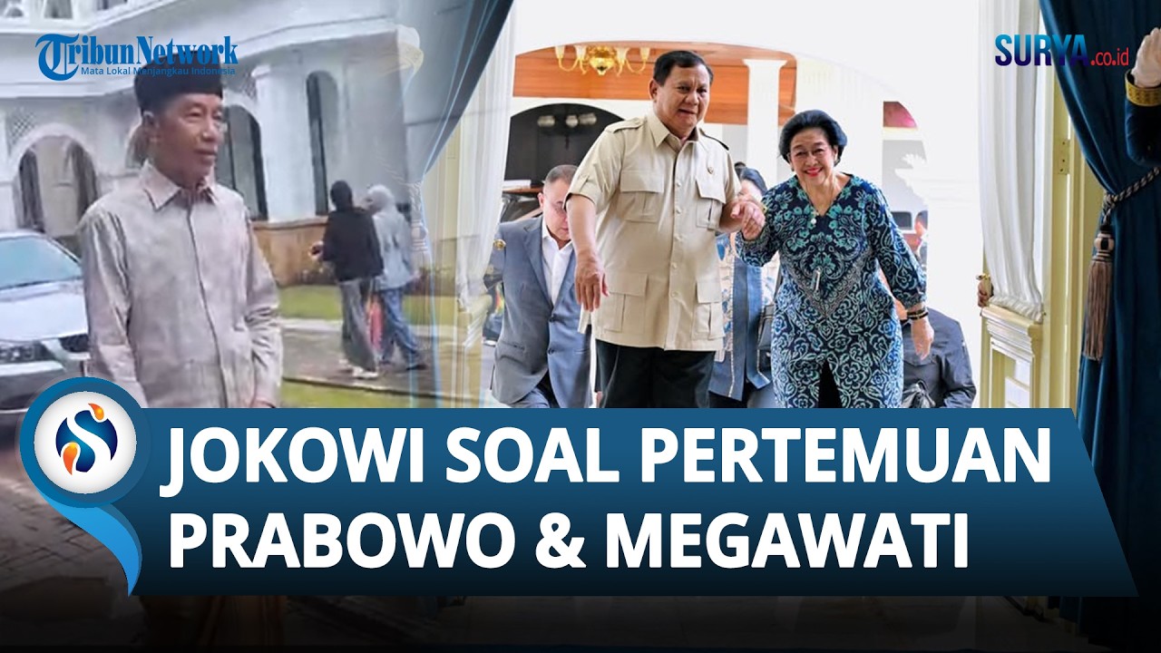 Respons Jokowi soal Pertemuan Prabowo-Megawati di Istana, Pilih Irit Bicara
