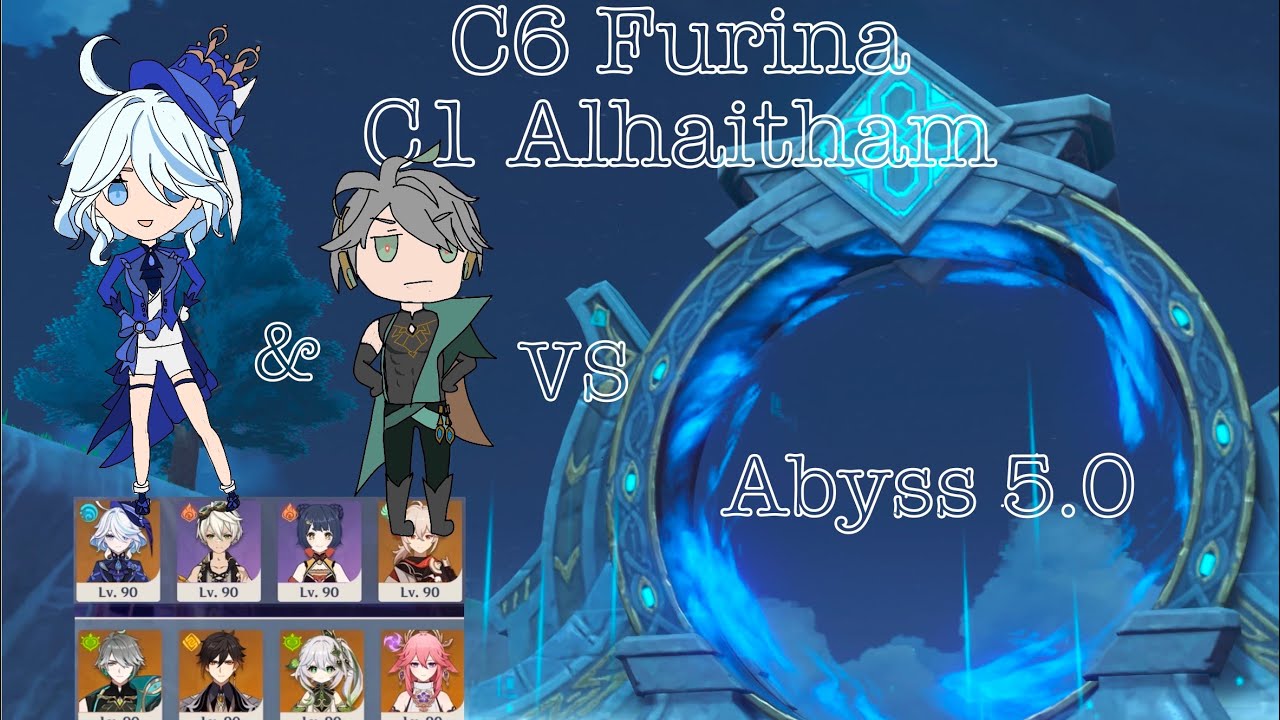 Furina C6 and Alhaitham C2 vs NEW SPIRAL ABYSS 5.0 | Floor 12 9 stars | Genshin Impact