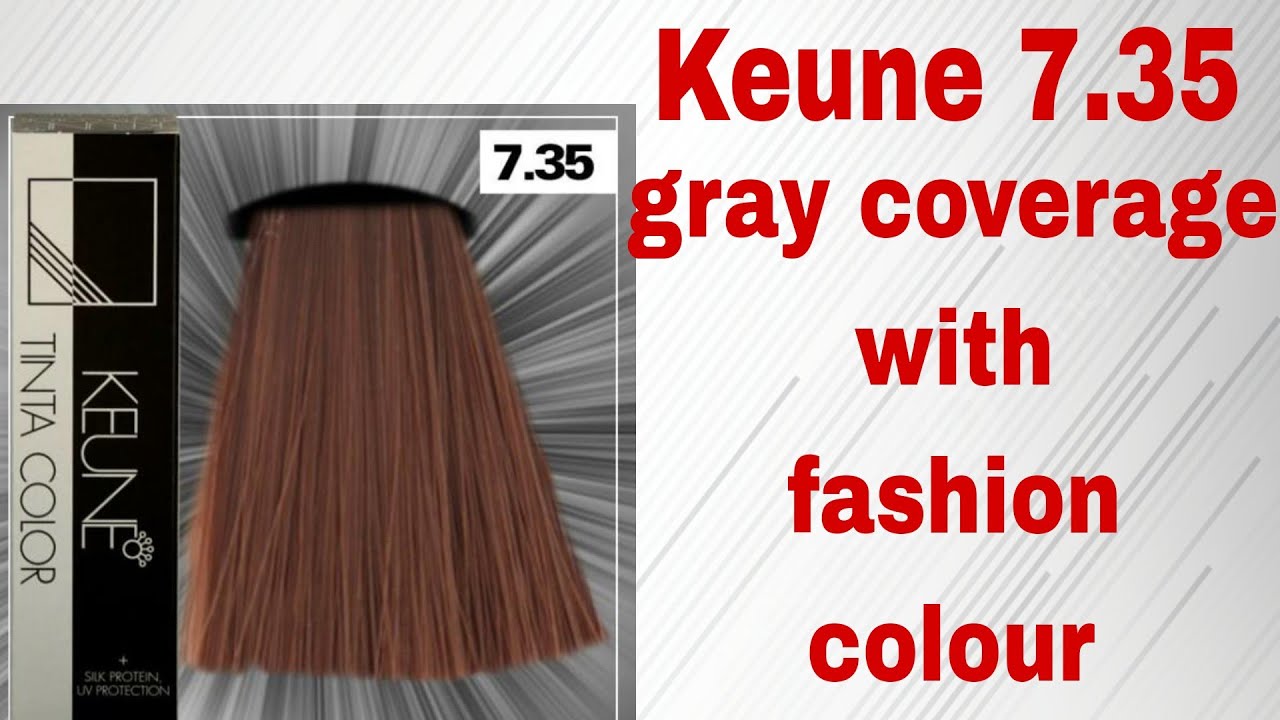 how to dye Keune 7.35#how to dye fashion colour with gray coverage#how to do gray hair coverage