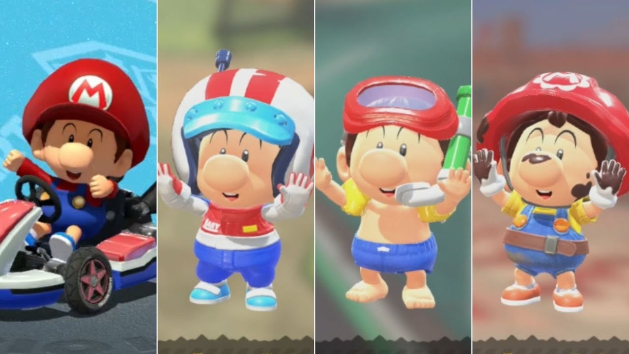 Mario Kart Switch Series // All Baby Mario Characters