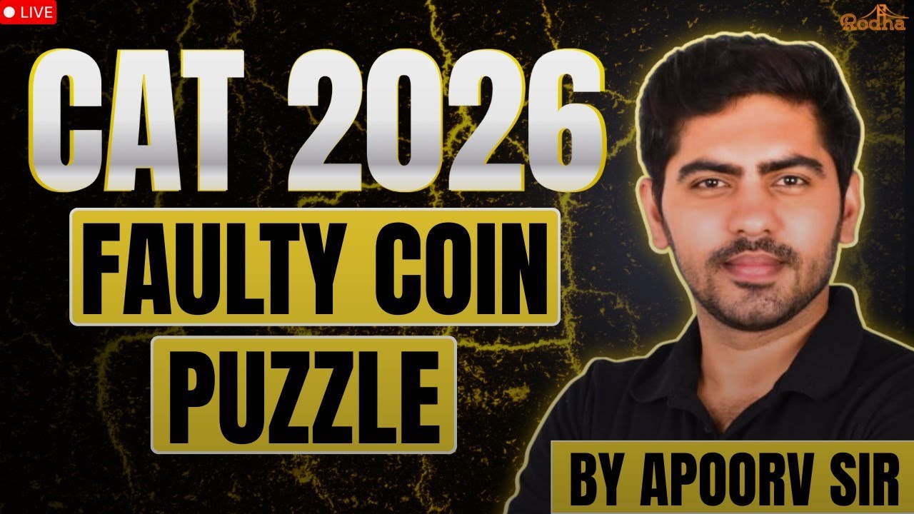 Master the Faulty Coin Puzzle | LRDI Live Class for CAT 2026 |  Apoorv Sir Rodha