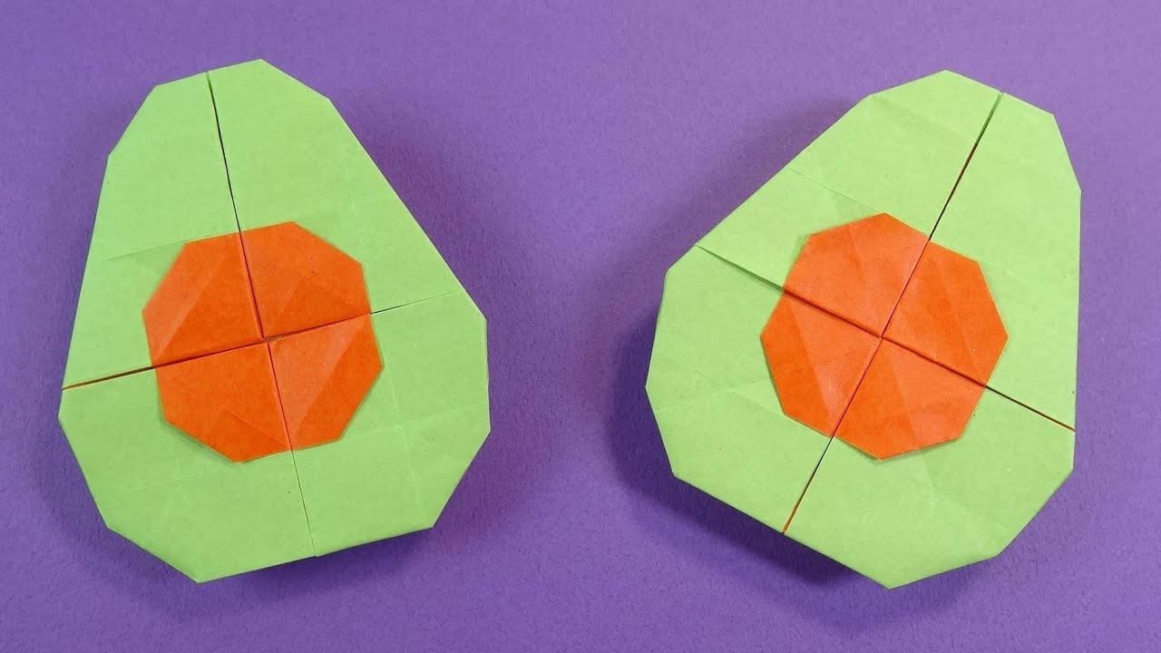折り紙「アボカド」Origami 