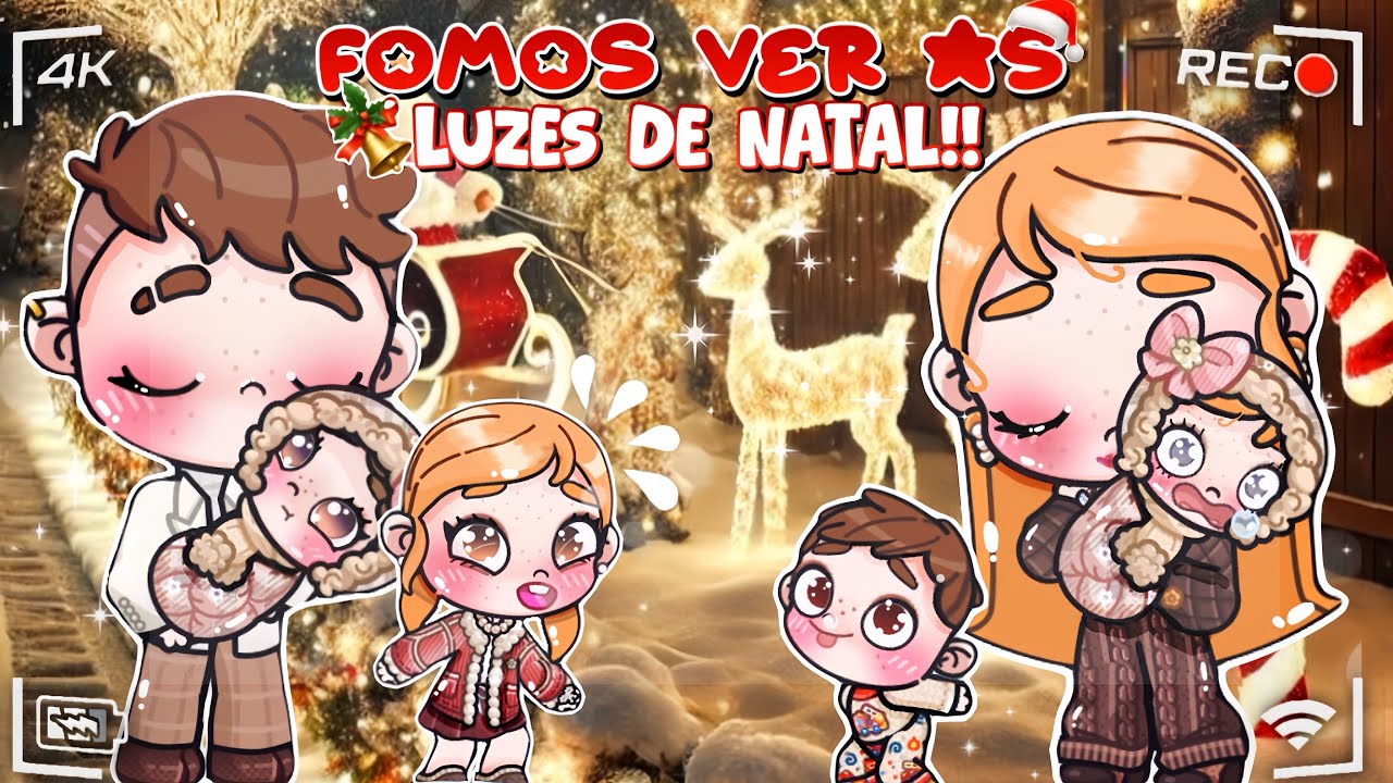 FOMOS VER AS LUZES DE NATAL NO JARDIM 🎄 💡|| VOICE 🎙️|| AVATAR WORLD ROTINA 