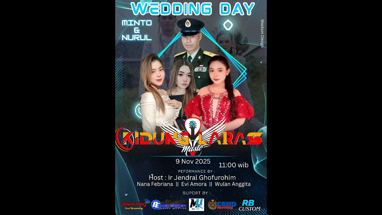 LIVE STREAMING PERNIKAHAN MINTO & NURUL. KIDUNG LARAS MUSIK