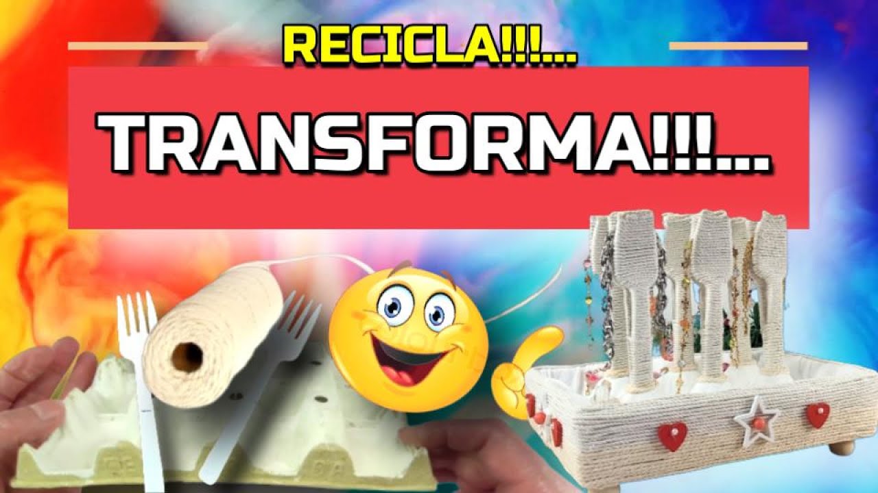 💖PORTA JOYAS HECHO CON RECICLAJE🎁💖