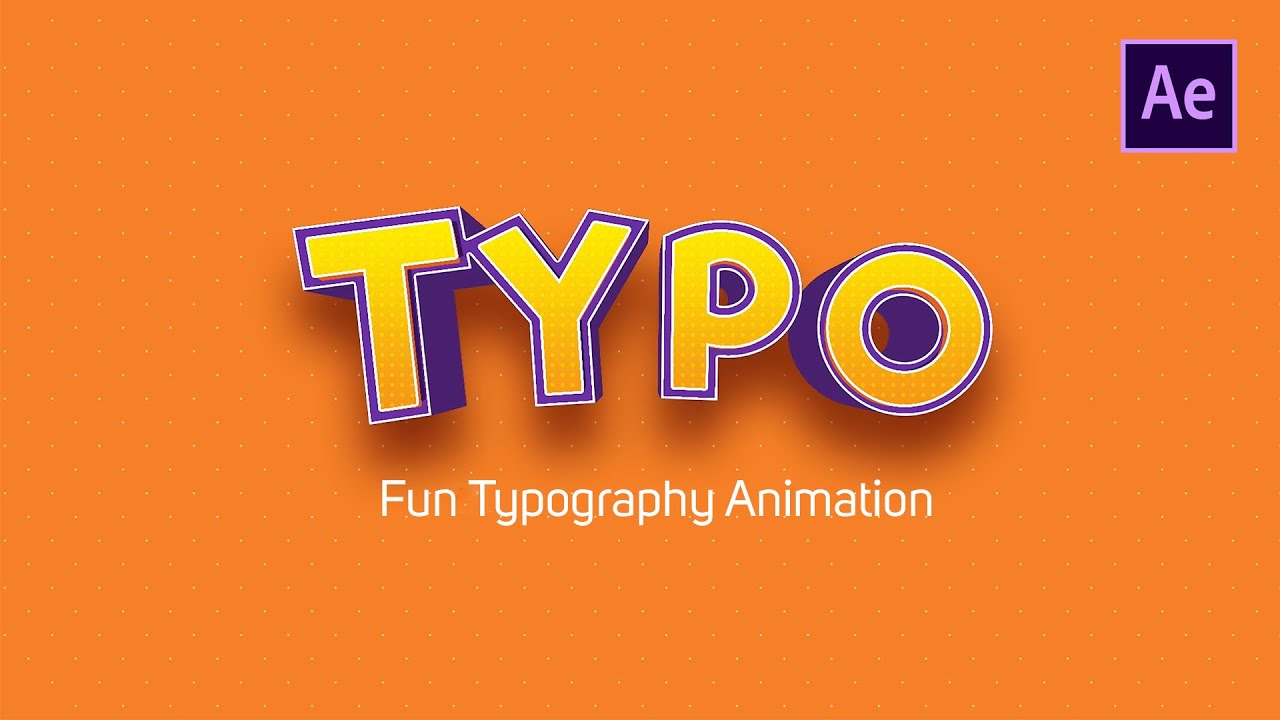 Fun Cartoon Title | After Effects Typography Series | Free Project File