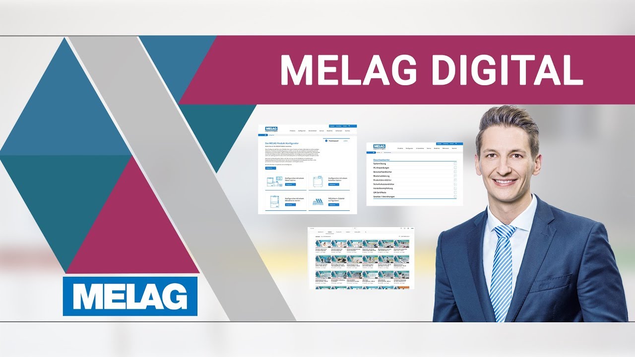 MELAG Digital - Konfigurator, YouTube-Kanal, Downloadcenter & Troubleshootingportal I Webinar