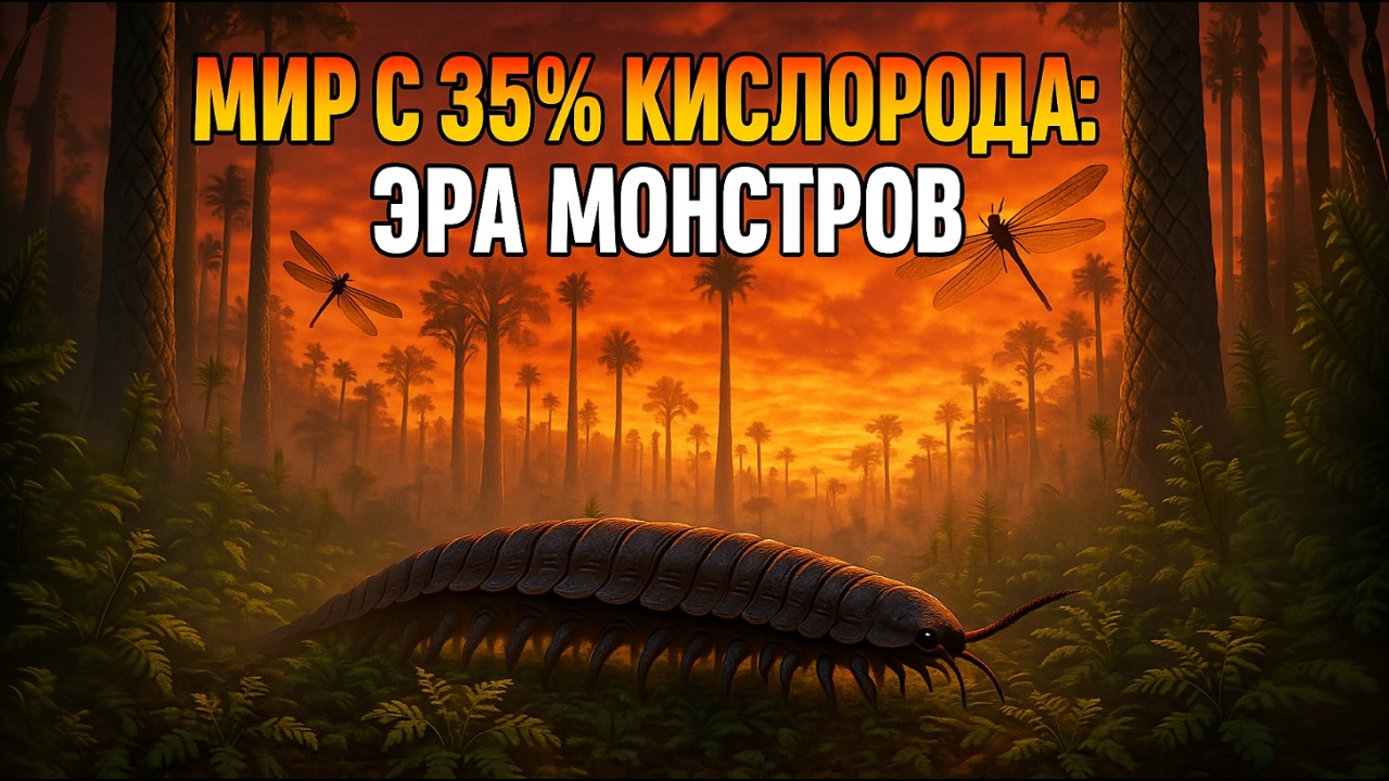 💨 Что случилось, когда на Земле было 35% кислорода?