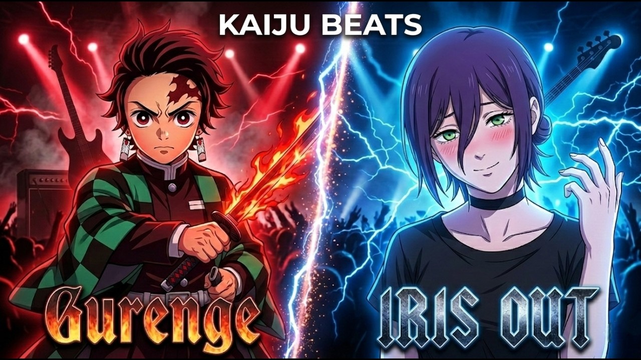 Gurenge x Iris Out (Rock Instrumental Mashup) | Demon Slayer x Chainsaw Man | KAIJU BEATS