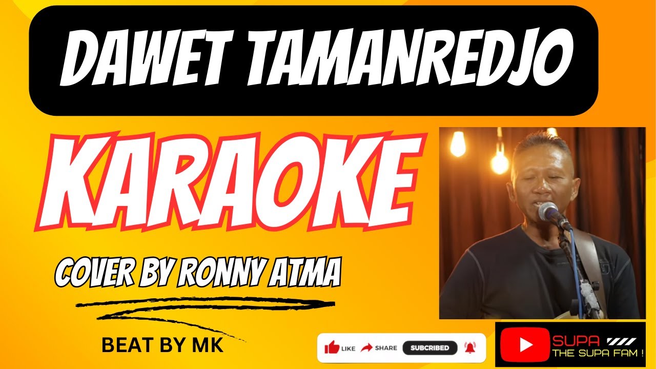 DAWET TAMANREDJO - COVER BY RONNY ATMA || BEAT BY MK || KARAOKE