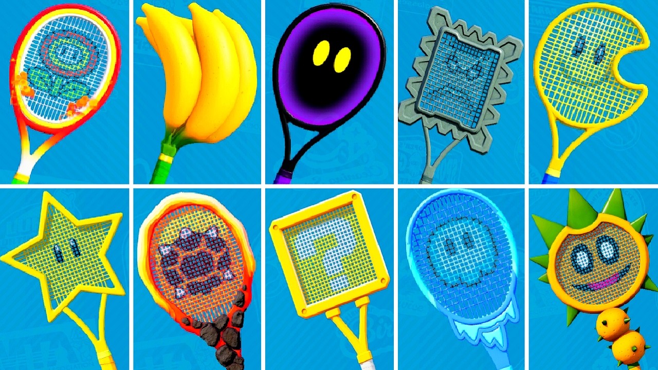 Mario Tennis Fever - All Special Fever Rackets Unlocked