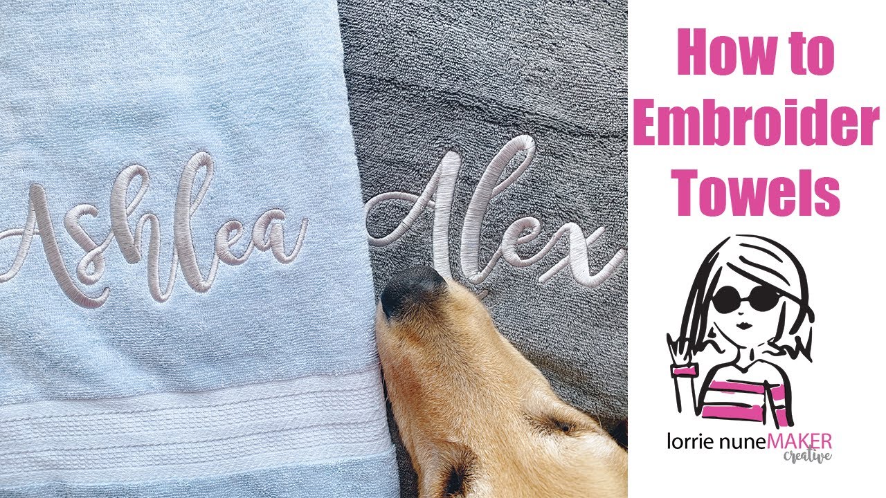 How to Embroider Towels - Great Gift Idea! / Ricoma EM1010