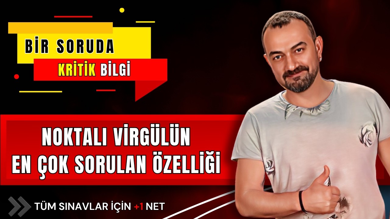 🎯 Noktalı Virgül: ÖSYM’nin Favorisi! | Bir Soruda Kritik Bilgi