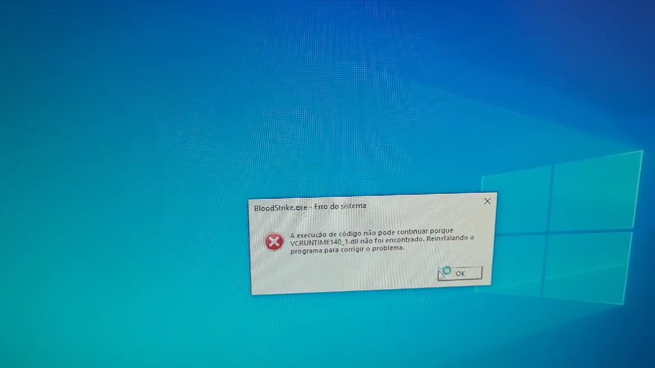 A execução de código não pode continuar porque VCRUNTIME140_1.dll não foi encontrado. (RESOLVIDO)