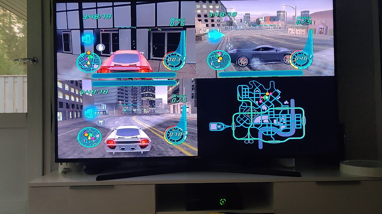 Midnight Club 2 Xbox original game on xbox 360 freeboot splitscreen