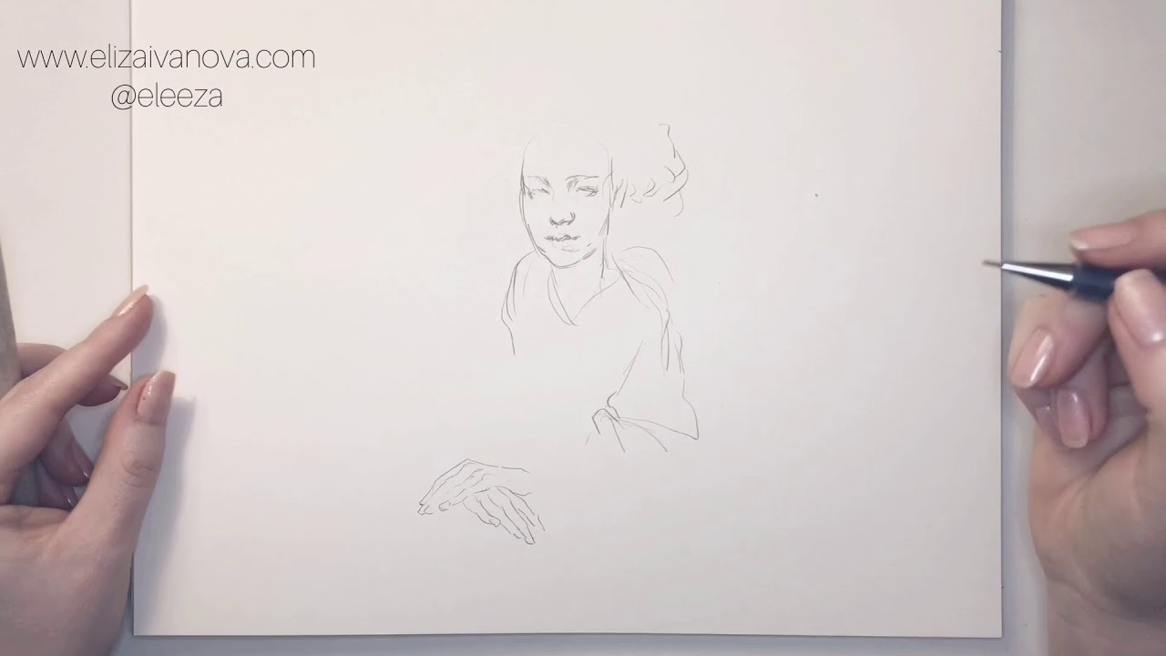 Pencil drawing from scratch | Eliza Ivanova