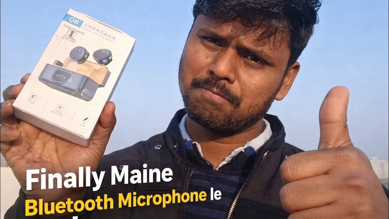 Finally Maine Bluetoothmicrophone le liya........ #bluetoothmicrophone #Q8abluetoothmicrophone