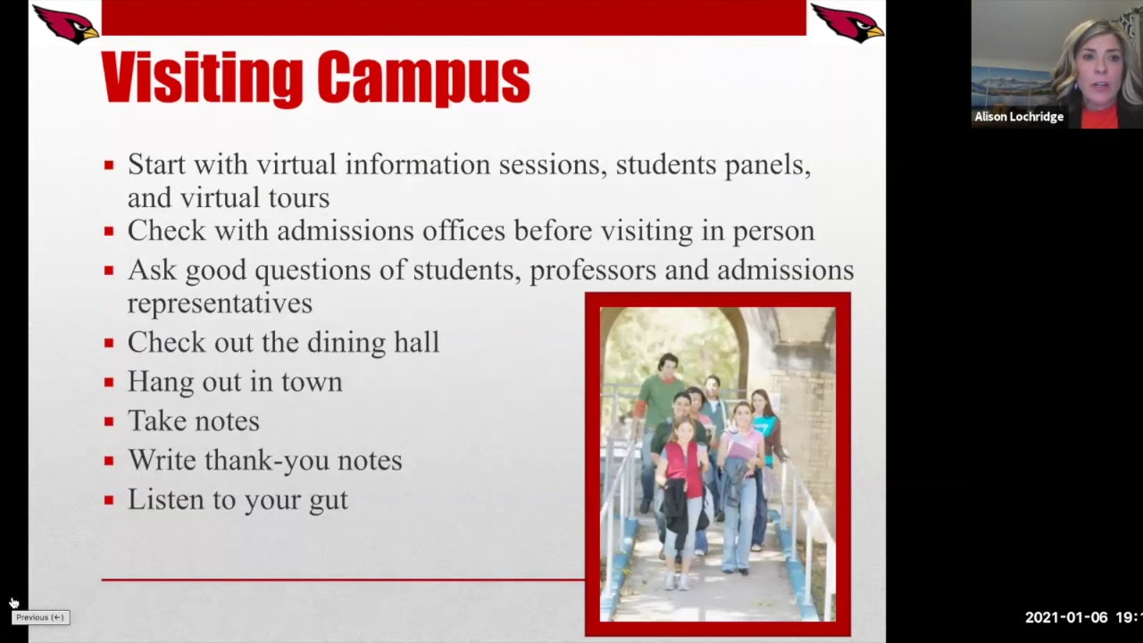 College Process: College Kickoff Meeting - Jan 6, 2021