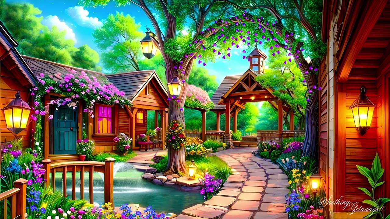 Blossomwood Resort: A Charming Spring Ambience
