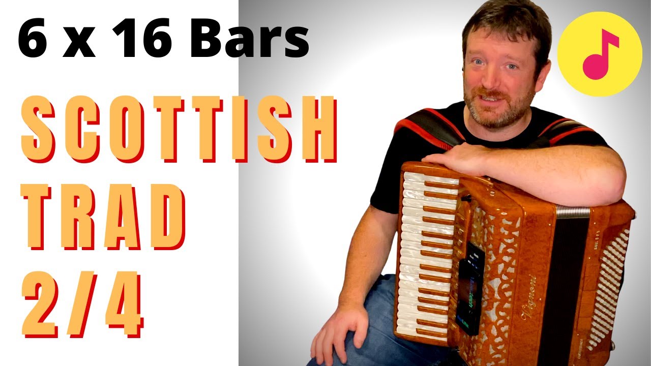 scottish accordion dance music for Gay Gordons - Pipers Cave - Mairi's Wedding / Campbell's Farewell