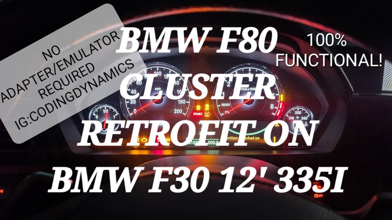 F80 To F30 Cluster Retrofit and Coding by IG:CODINGDYNAMICS NO ADAPTER!~2012 F30 335i