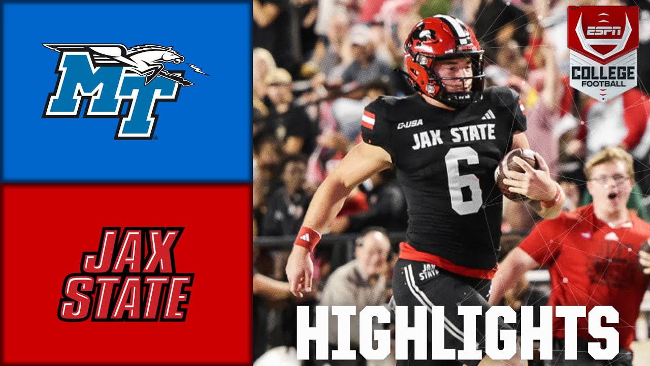 Middle Tennessee Blue Raiders vs. Jacksonville State Gamecocks | Full Game Highlights | ESPN CFB
