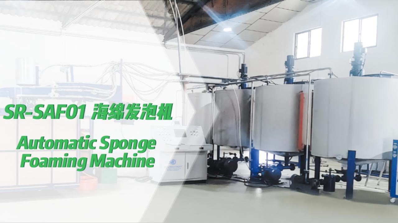 Automatic box batch foam foaming machine making foam block