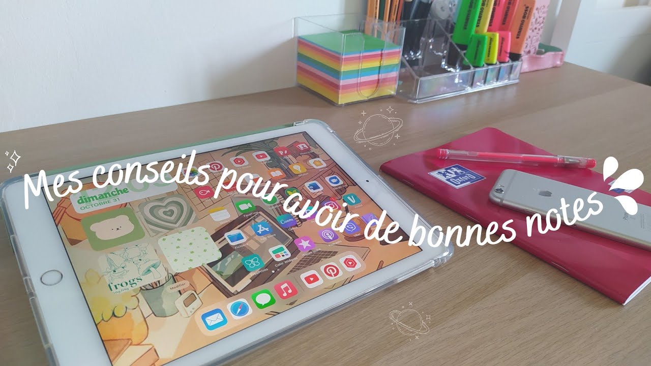 Mes CONSEILS pour bien RÉUSSIR son année scolaire et avoir de BONNES NOTES. 📚🤓