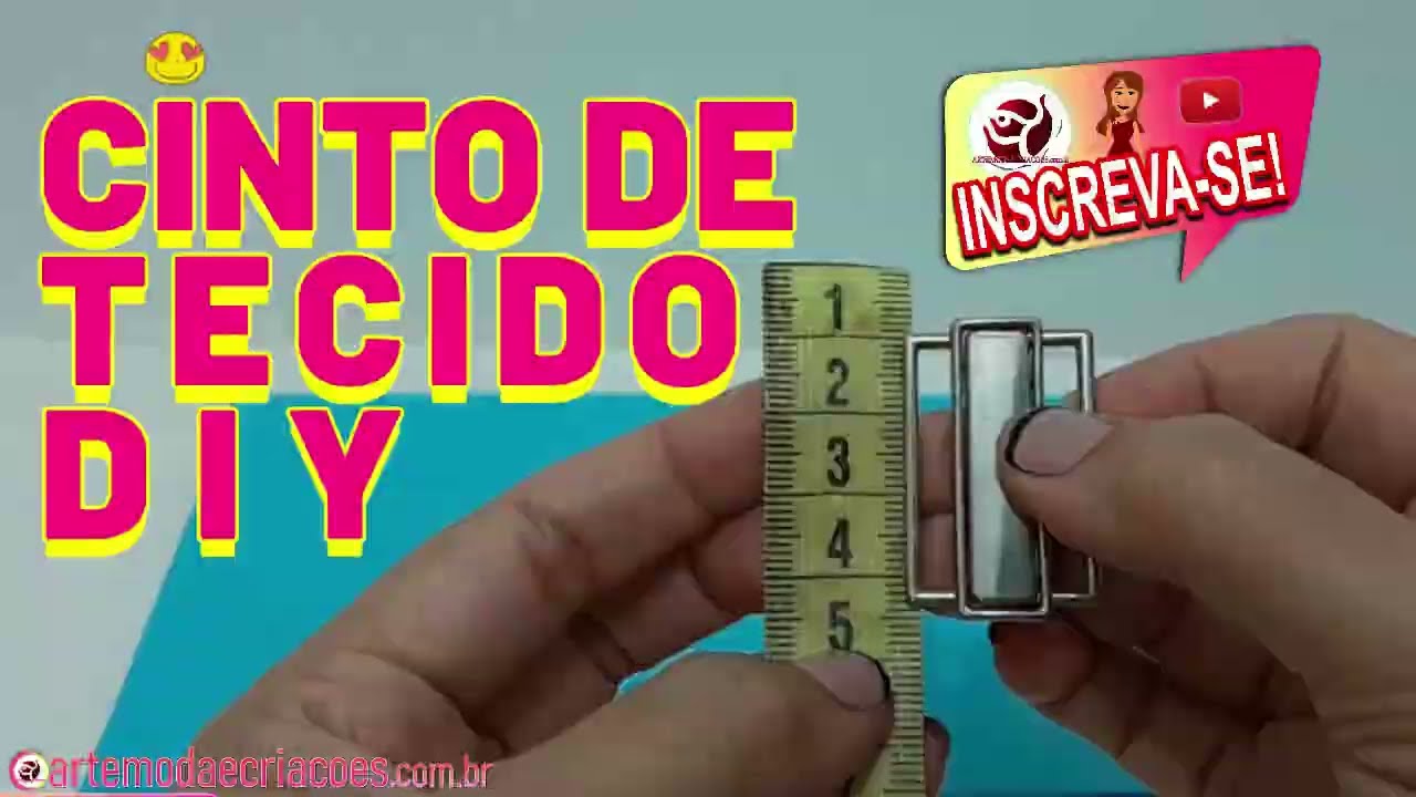 Como fazer cinto de tecido passo a passo #artemodaecriacoes #costura