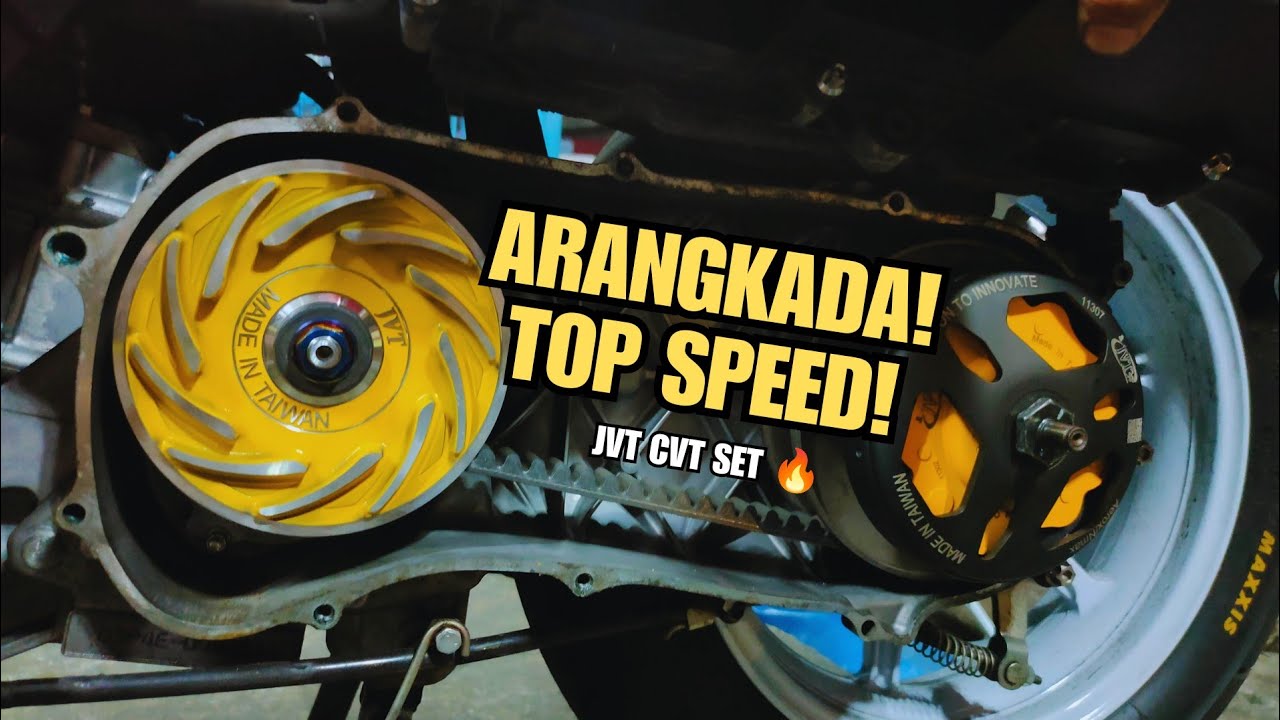 ARANGKADA AND TOP SPEED TEST | JVT CVT SET | AEROX 155