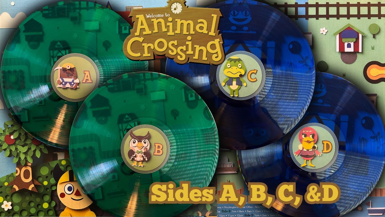 Animal Crossing: Gamecube on Vinyl Sides A, B, C, & D