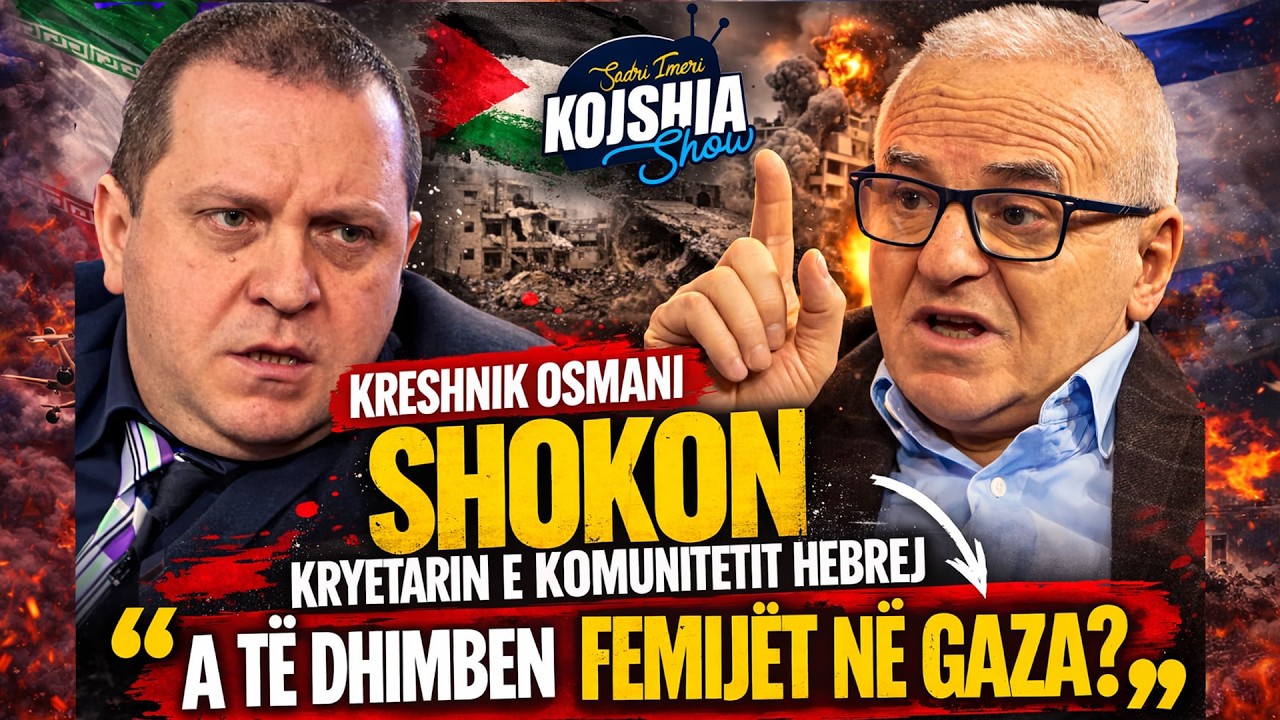 Kojshia Show - Kreshnik Osmani shokon Kryetarin e komunitet Hebre: A ke dhimbje për femijet ne Gaza!