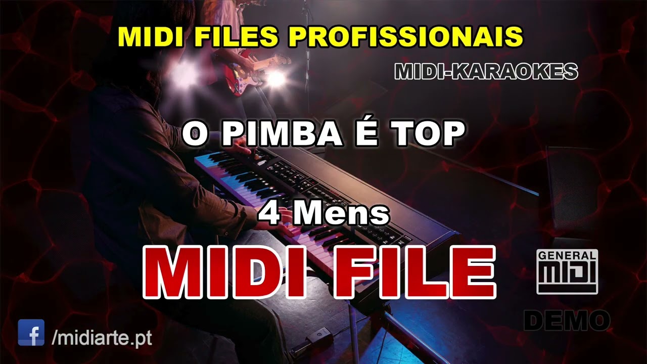 ♬ Midi file - O PIMBA É TOP - 4 Mens