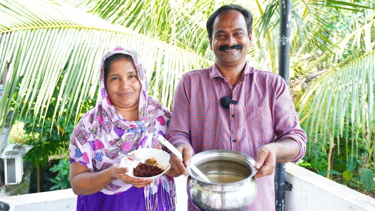 തനി നാടൻ നുറുക്ക് ഗോതമ്പ് കഞ്ഞിയും മുളക് ചമ്മന്തിയും 😋 | Kanji and chammanthi | Keralastyle