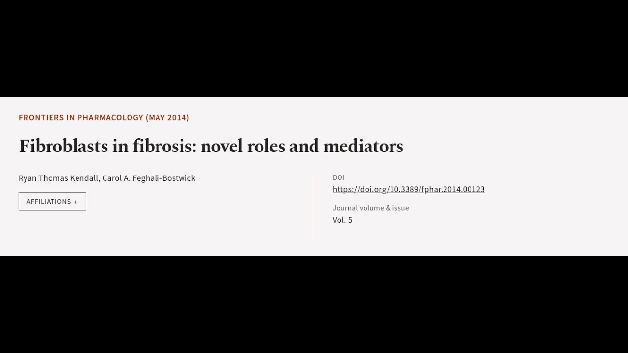 Fibroblasts in fibrosis: novel roles and mediators | RTCL.TV