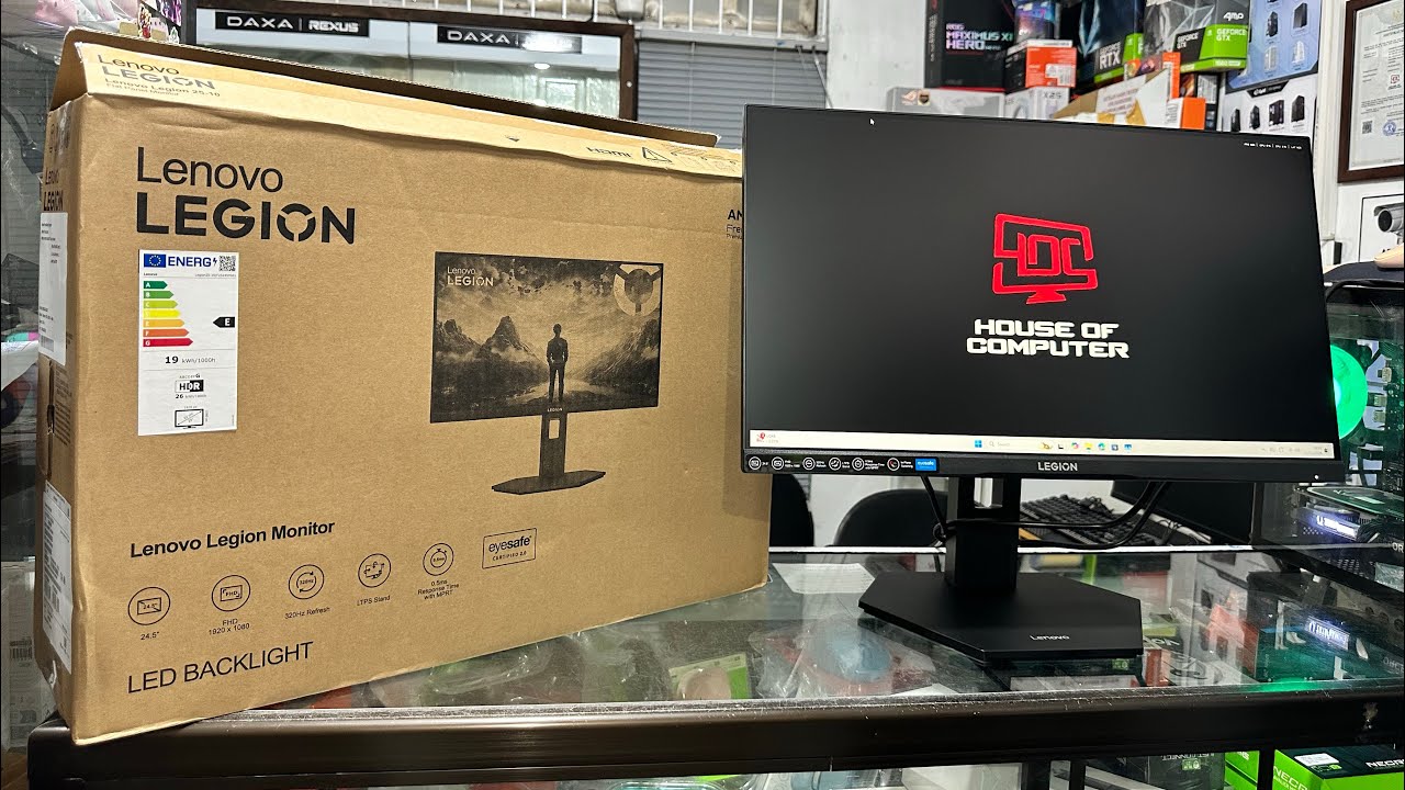 UNBOXING & REVIEW MONITOR MONITOR LENOVO LEGION 25-10 25 INCH 320HZ IPS FHD 0.5ms AMD 99% sRGB
