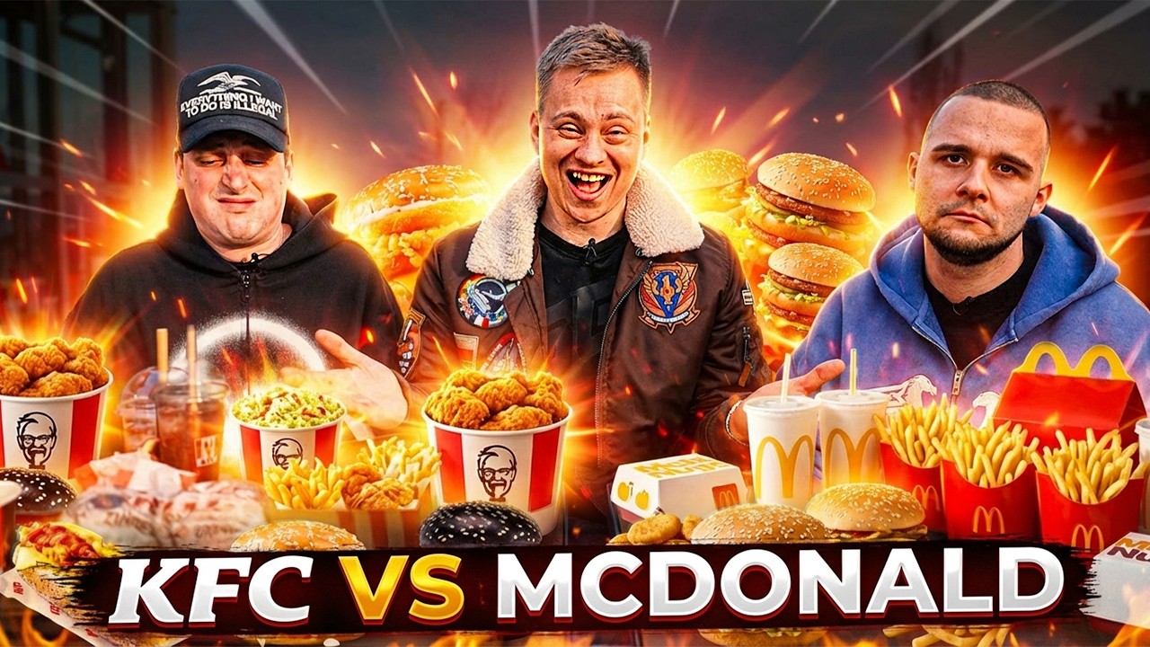 Zkou&scaron;&iacute;me  novinky v KFC vs MCDONALDS / jdeme sr*t 54