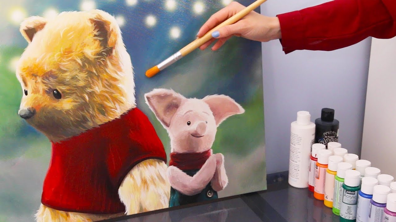 Painting Winnie the Pooh - Christopher Robin 2018