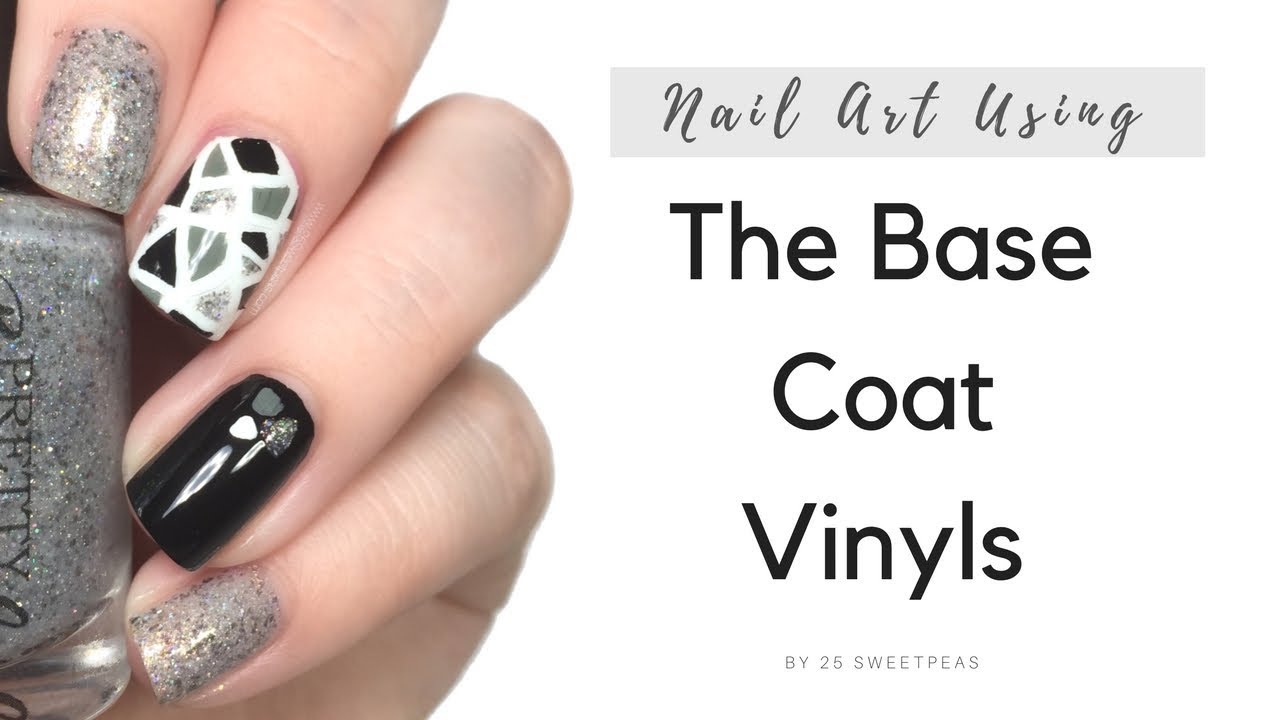 Nail Art Using Vinyls from The Base Coat