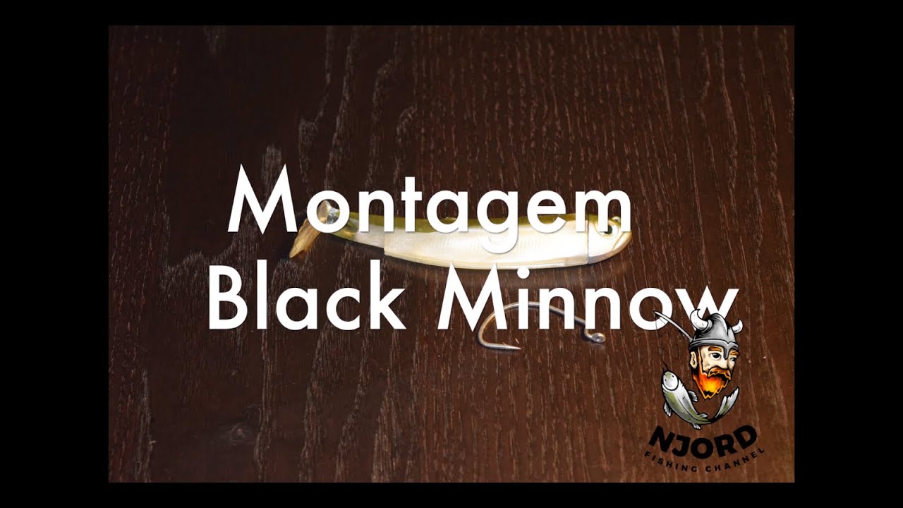 Montagem - Black Minnow - Fiiish - Vinil -  Spinning robalo e corvinas