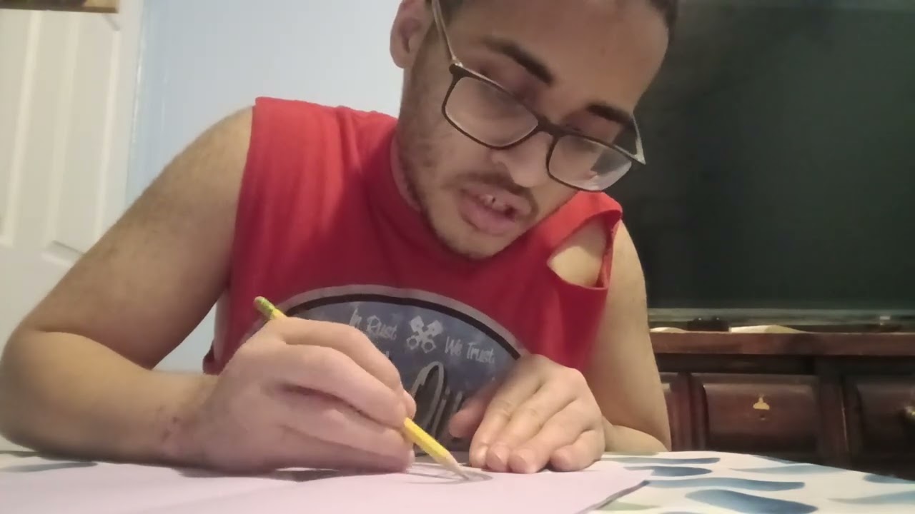 How to draw a face in my way 4AM type video
