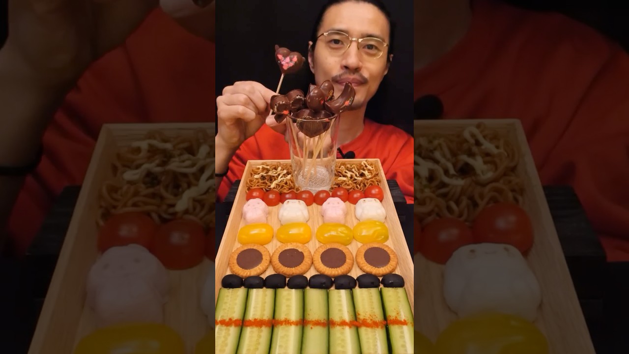 Eating Valentine&rsquo;s Chocolate I Made for Myself | Speed Mukbang + Recipe