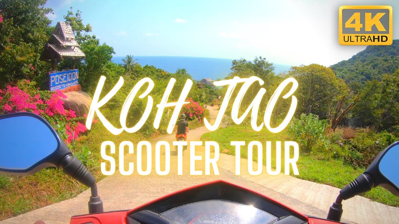 Koh Tao 4k Thailand Tour Riding Scooter