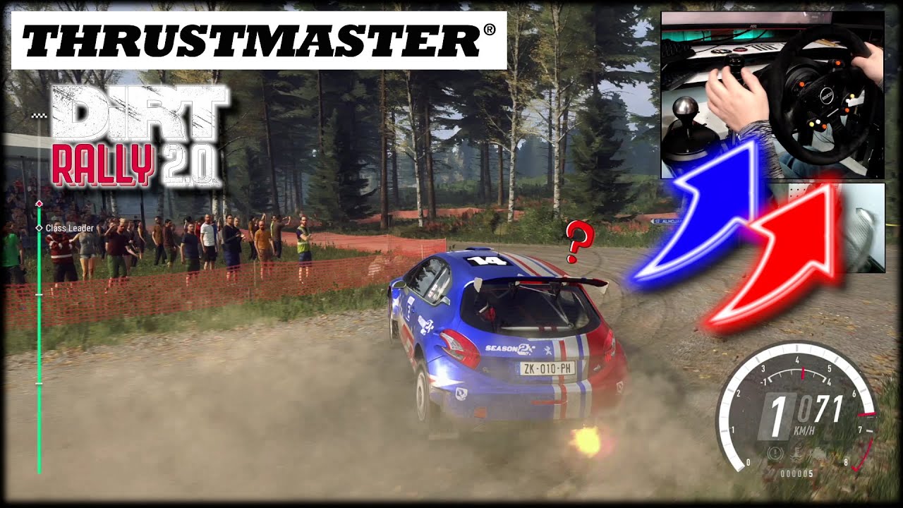 Peugeot 208 Rally Finland  / Thrustmaster T300RS + TSS Handbrake T-LCM DiRT Rally 2.0 Wheel cam