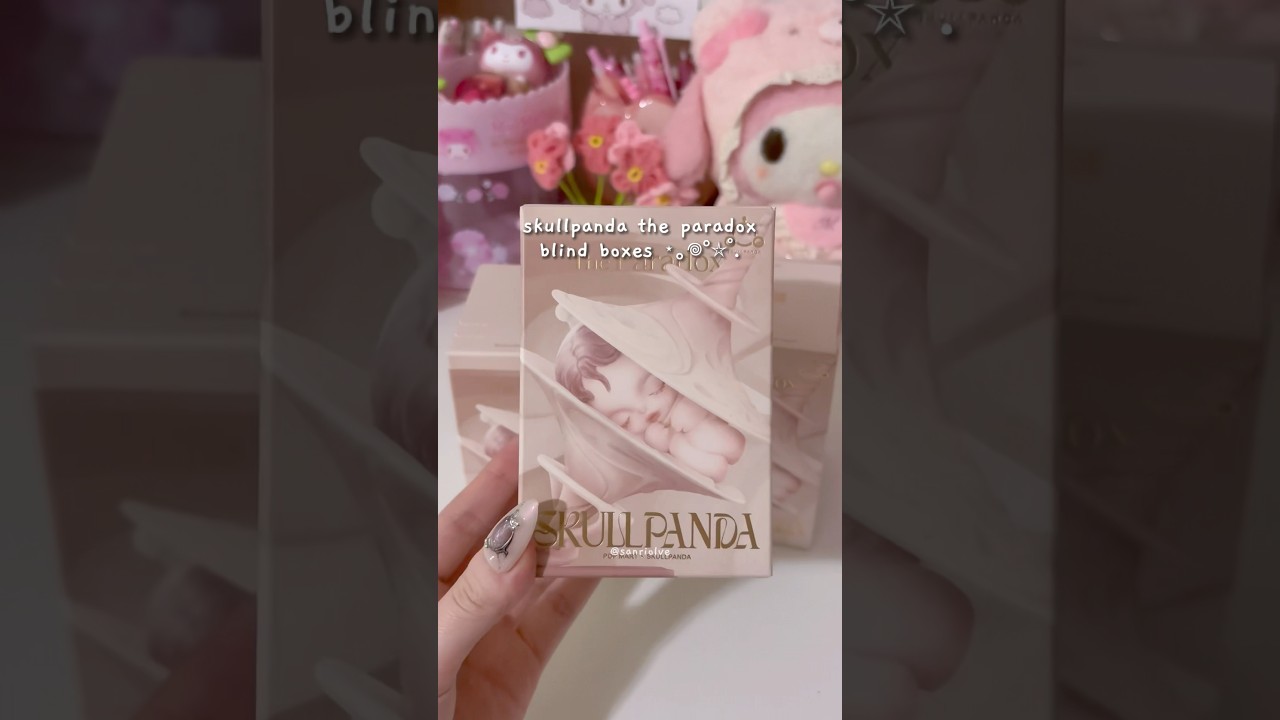 skullpanda the paradox blind boxes 🤍#popmart#asmr#skullpanda #unboxing#kpop#blackpink#aesthetic#fyp