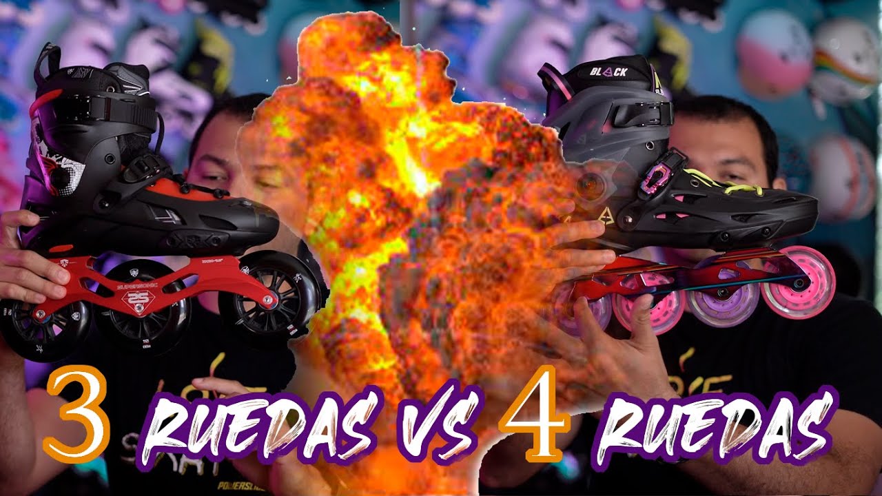 ¿Qué patín es mejor, 3 RUEDAS VS 4 RUEDAS?