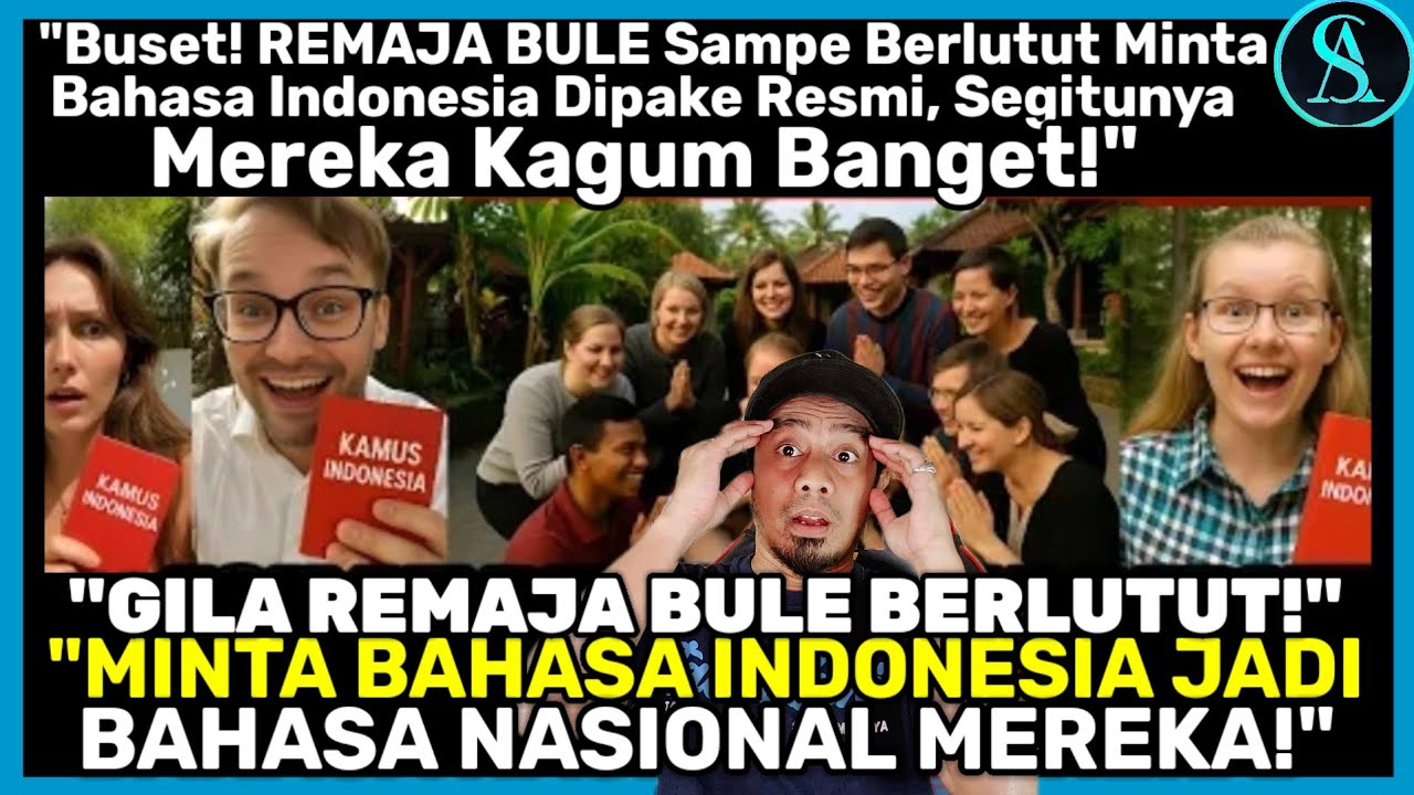 Buset! Remaja-Remaja Bule Sampai Berlutut Cuma Biar Bahasa Indonesia Jadi Bahasa Negara Mereka!