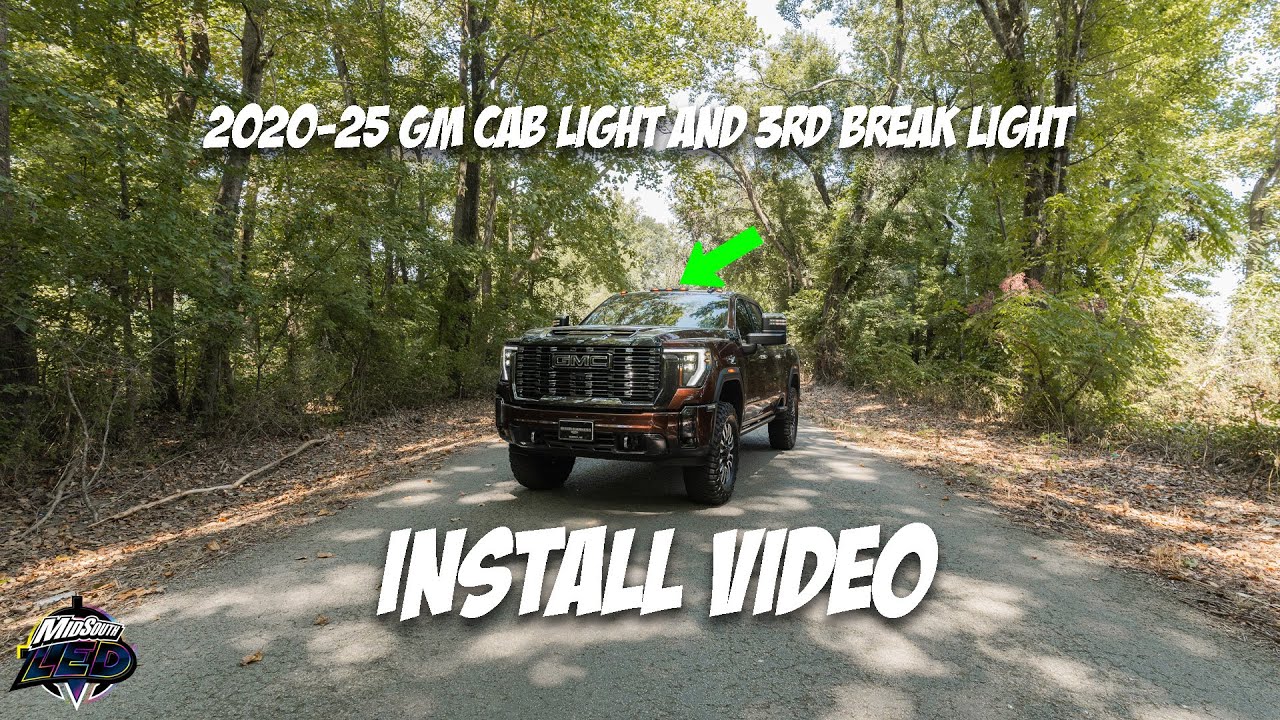 Как установить фонарь кабины и третий стоп-сигнал на GMC Sierra HD 2020-2026 гг.