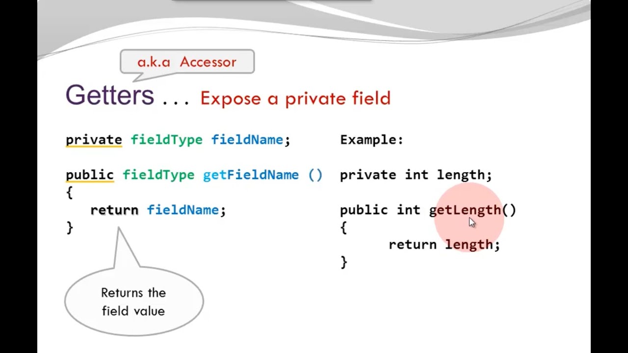 Java Basics - Fields, Getters, Setters