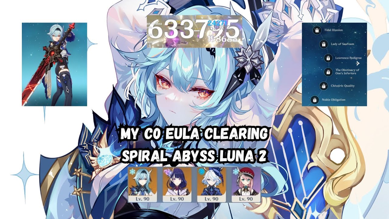 My Eula C0 Still Meta on Abyss 6.1 (Luna 2)!!